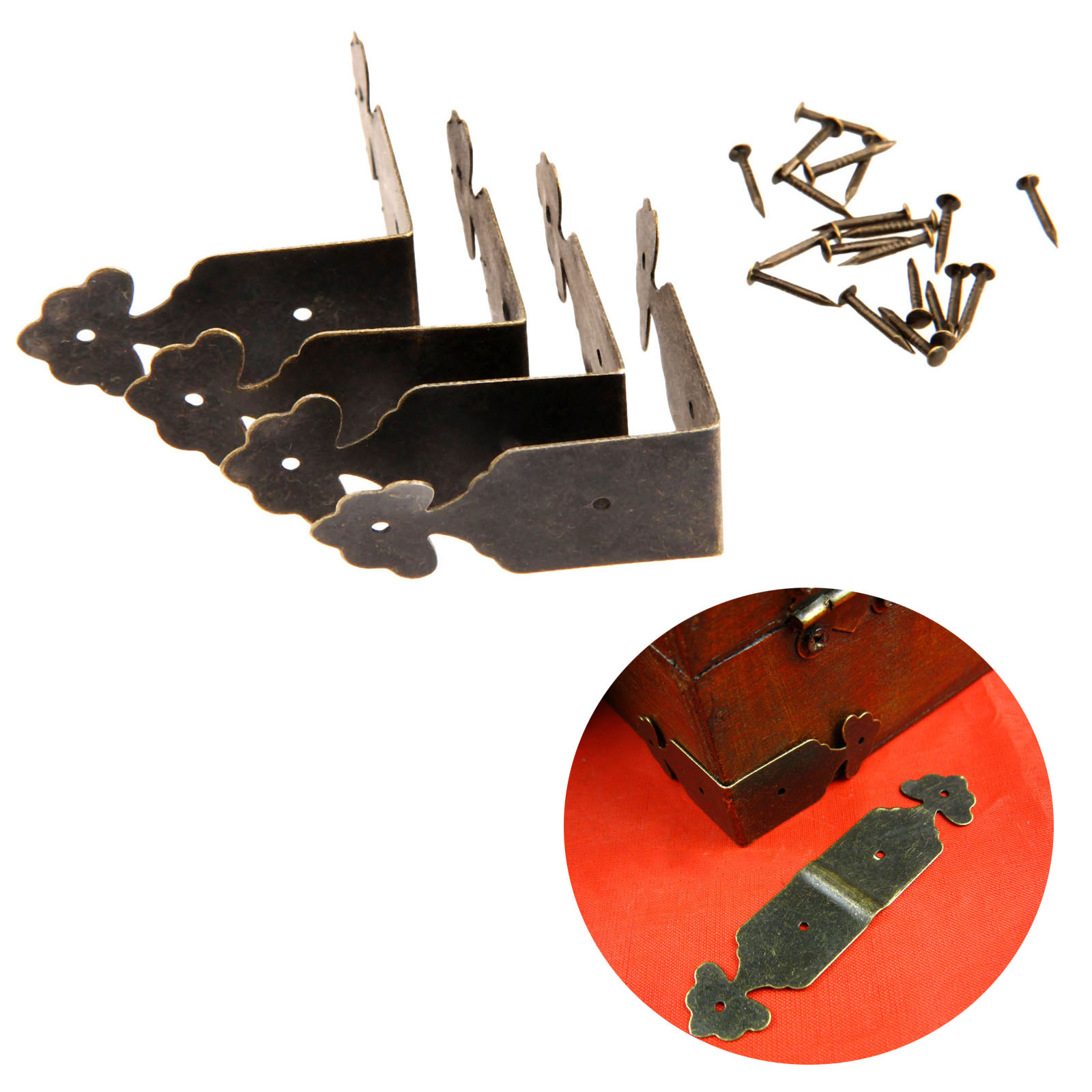 Furniture Hardware For Legs - Protetores decorativos de canto de ferro
