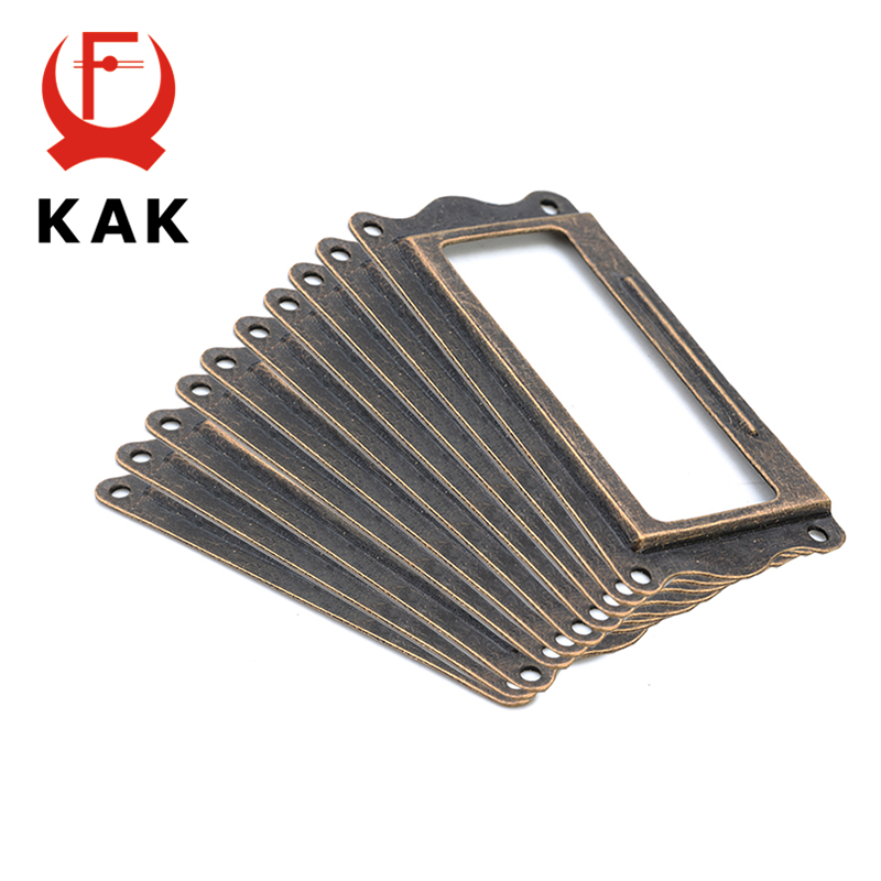 Vintage Furniture Hardware Pulls - Nd alça de latão antigo para