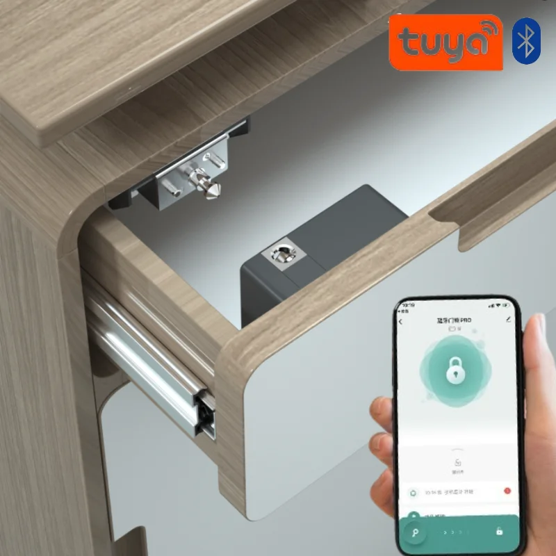 Furniture Hardware Supplies - Tuya fechadura inteligente para porta de