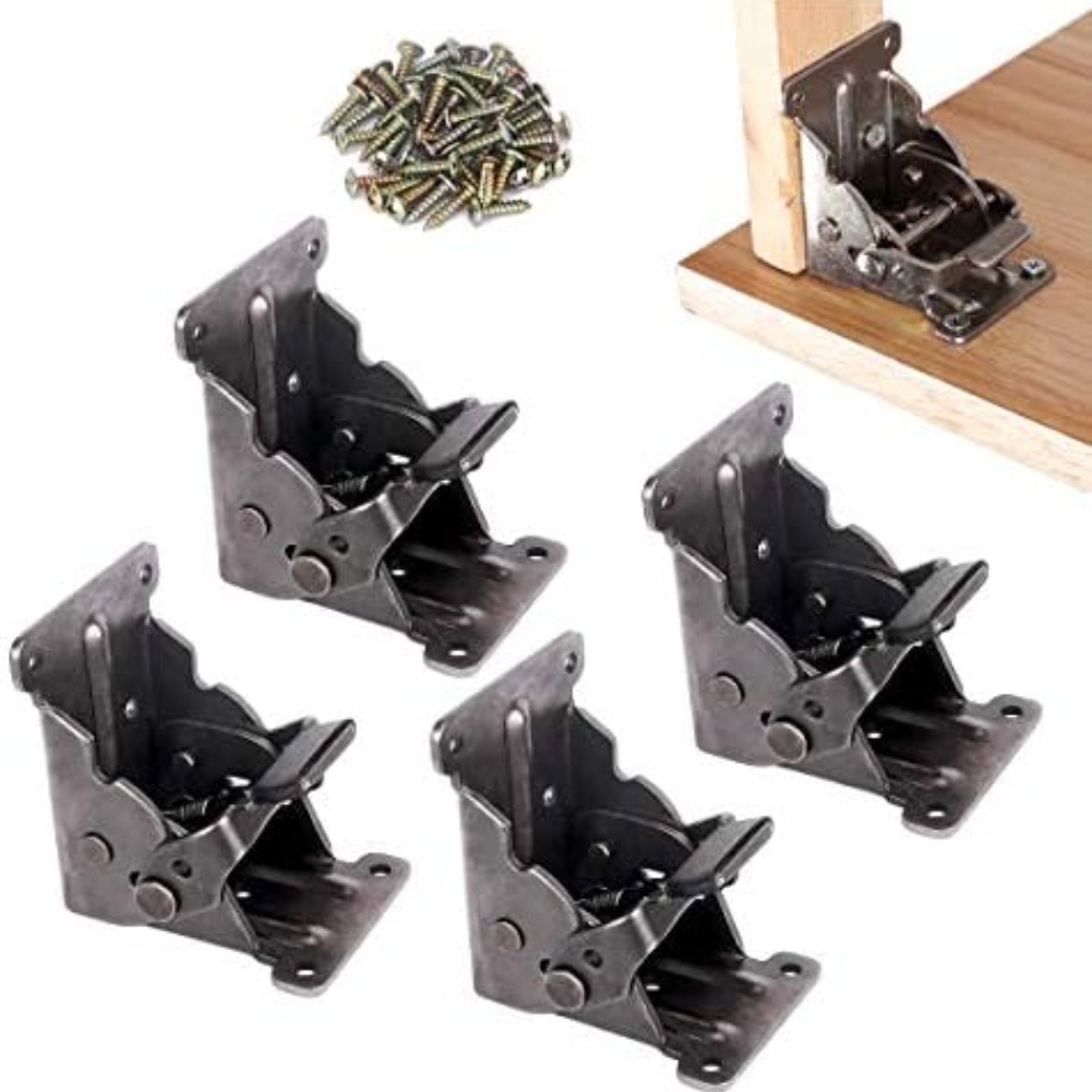 4 pçs suportes dobráveis resis - Furniture Hardware For Legs avaliação e preço
