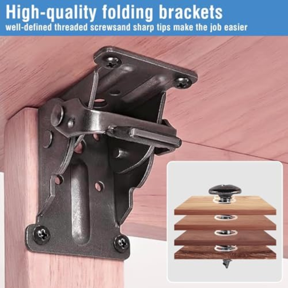 4 pçs suportes dobráveis resis - Furniture Hardware For Legs avaliação e preço