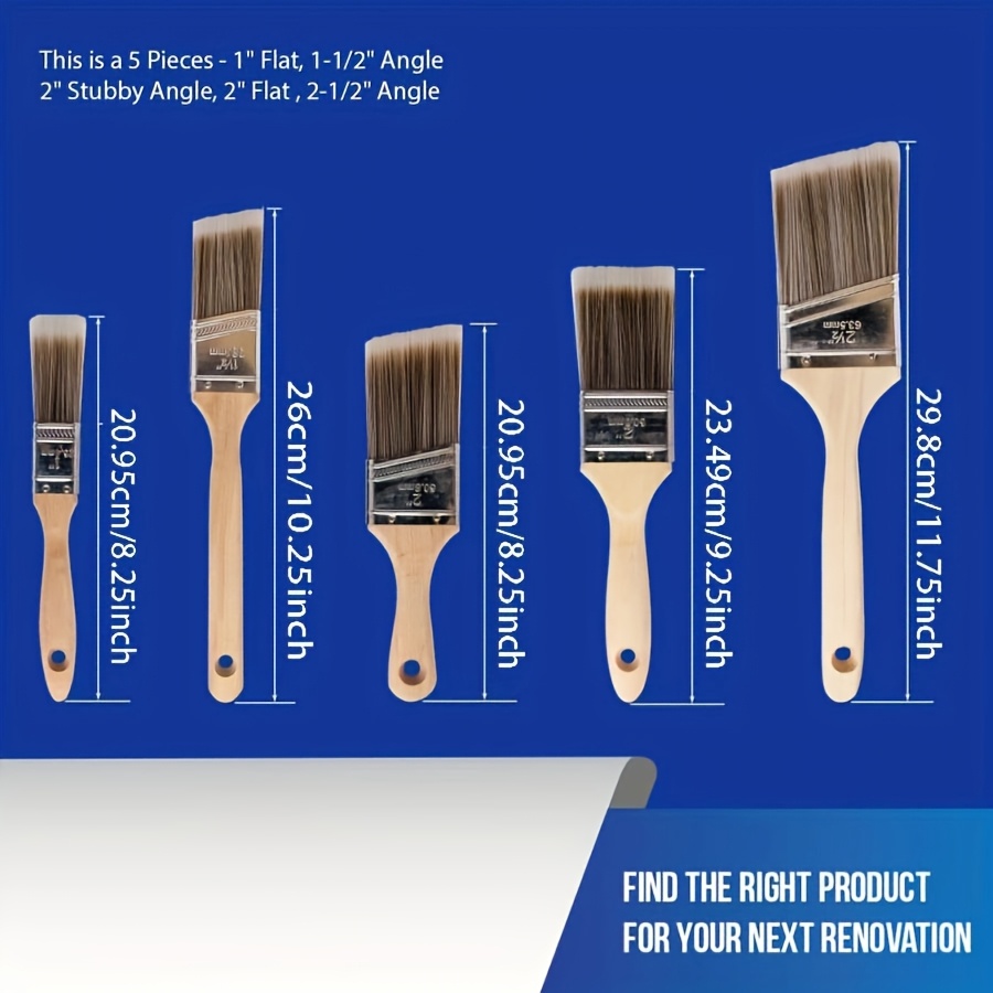5 pçs escova de pintura de alt - Furniture Hardware Supplies avaliação e preço