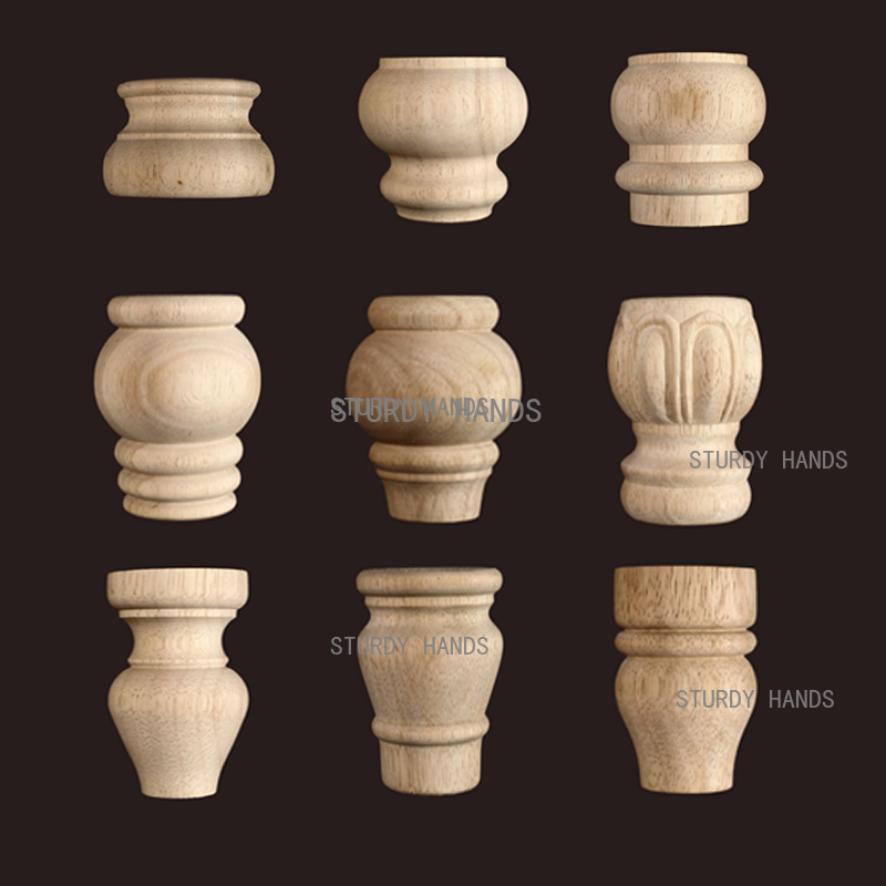 1 peça Pés Redondos de Madeira - Furniture Hardware Replacement avaliação e preço