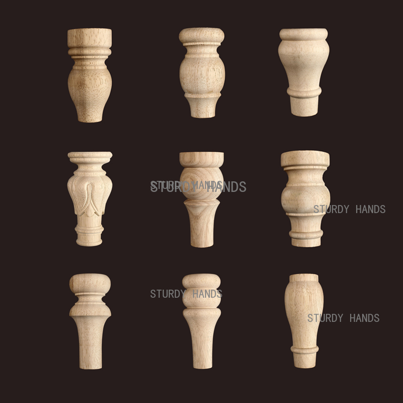 1 peça Pés Redondos de Madeira - Furniture Hardware Replacement avaliação e preço