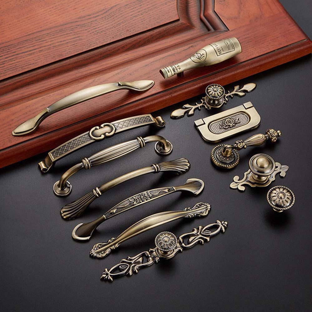 Puxadores de bronze vintage pa - Vintage Furniture Hardware Pulls avaliação e preço