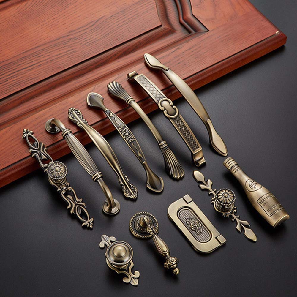 Puxadores de bronze vintage pa - Vintage Furniture Hardware Pulls avaliação e preço