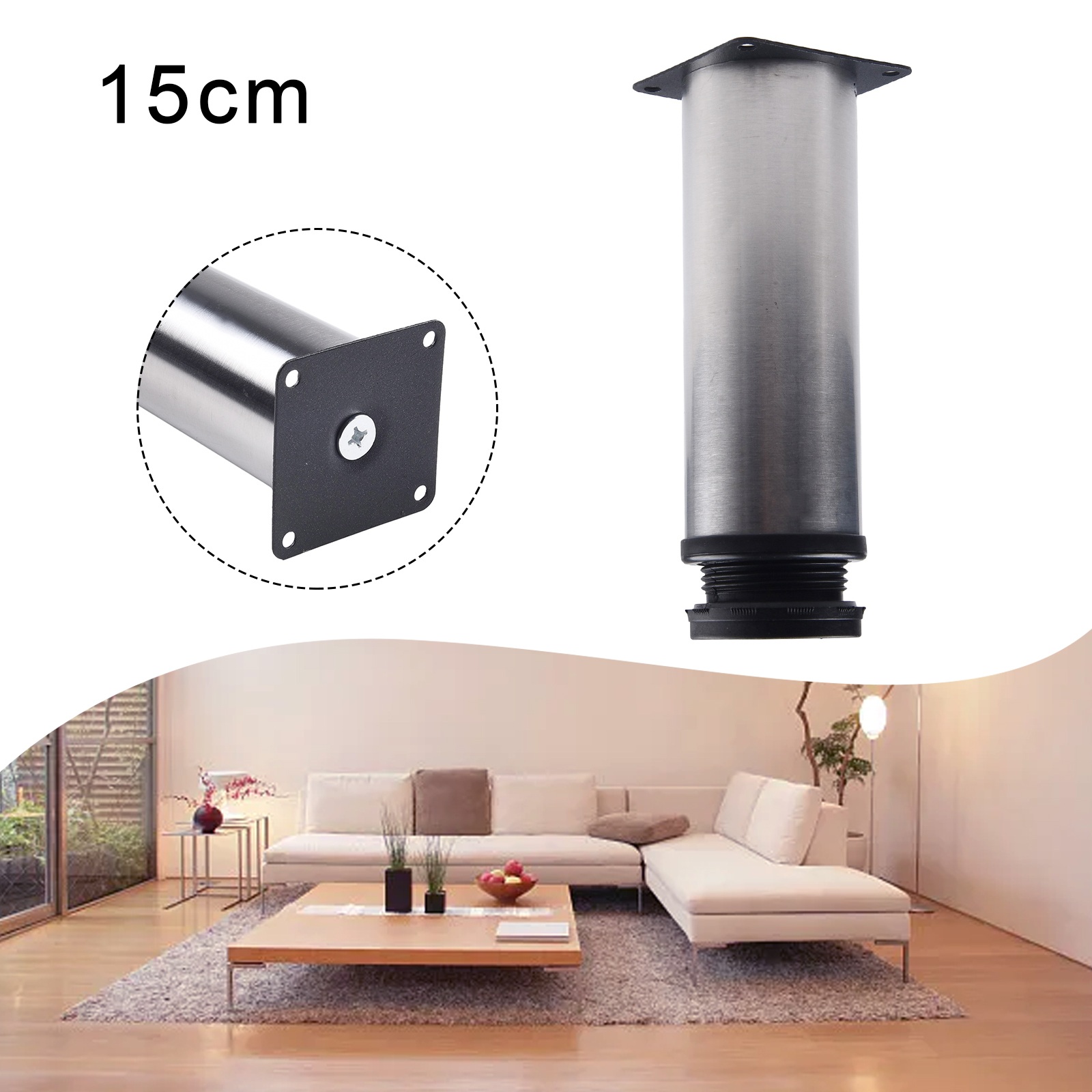 Perna de móveis de aço inoxidá - Furniture Hardware Replacement avaliação e preço