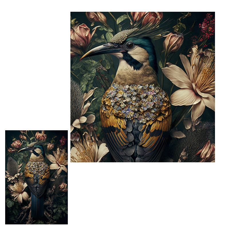 Retro Flower Bird Posters e Pr - Furniture Paradise & Hardware Ghaziabad By Owner avaliação e preço