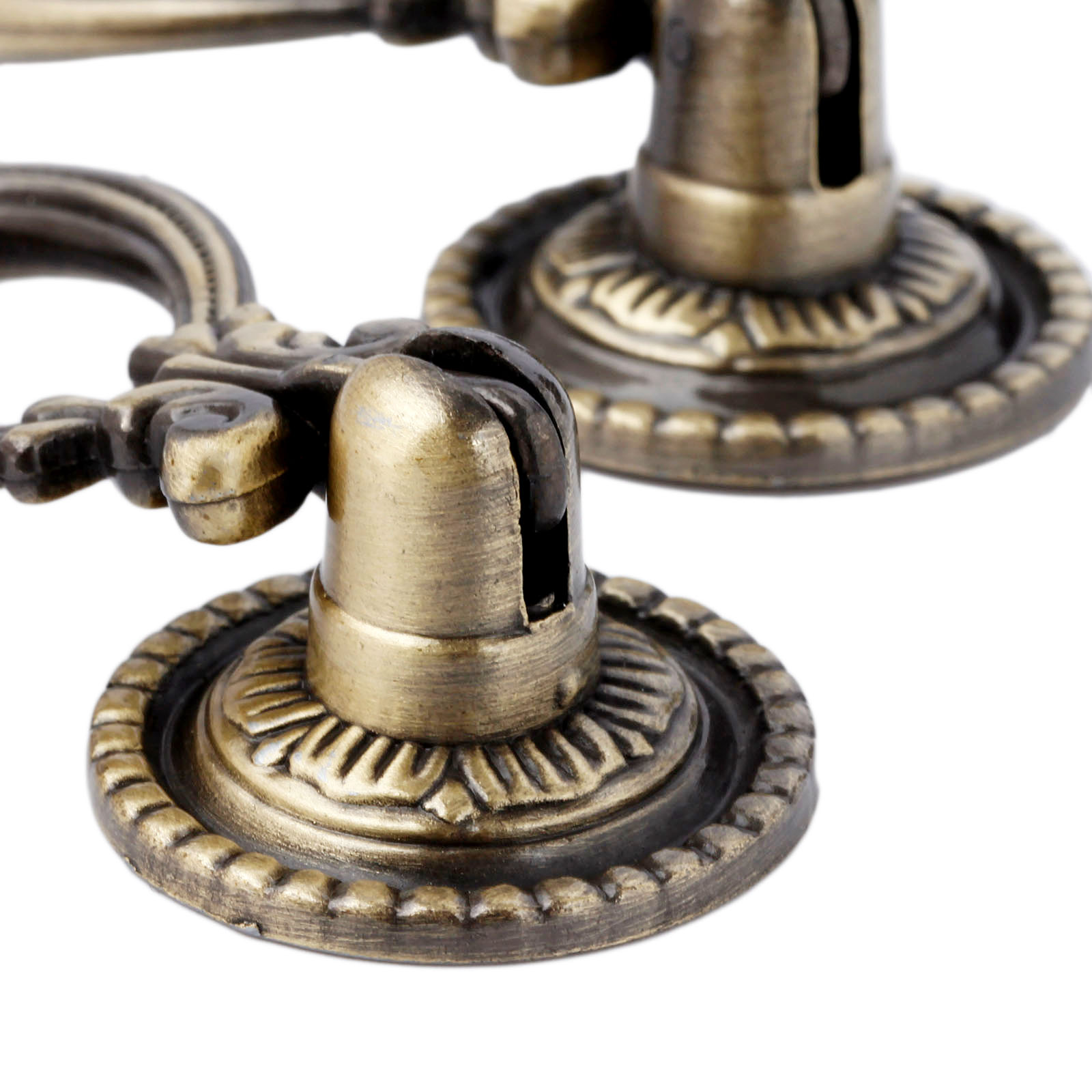 2 peças de puxadores vintage d - Vintage Furniture Hardware Pulls avaliação e preço