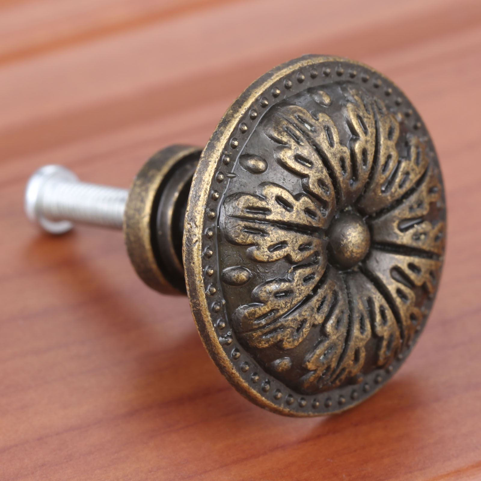 4 Peças/lote Puxadores Redondo - Vintage Furniture Hardware Pulls avaliação e preço