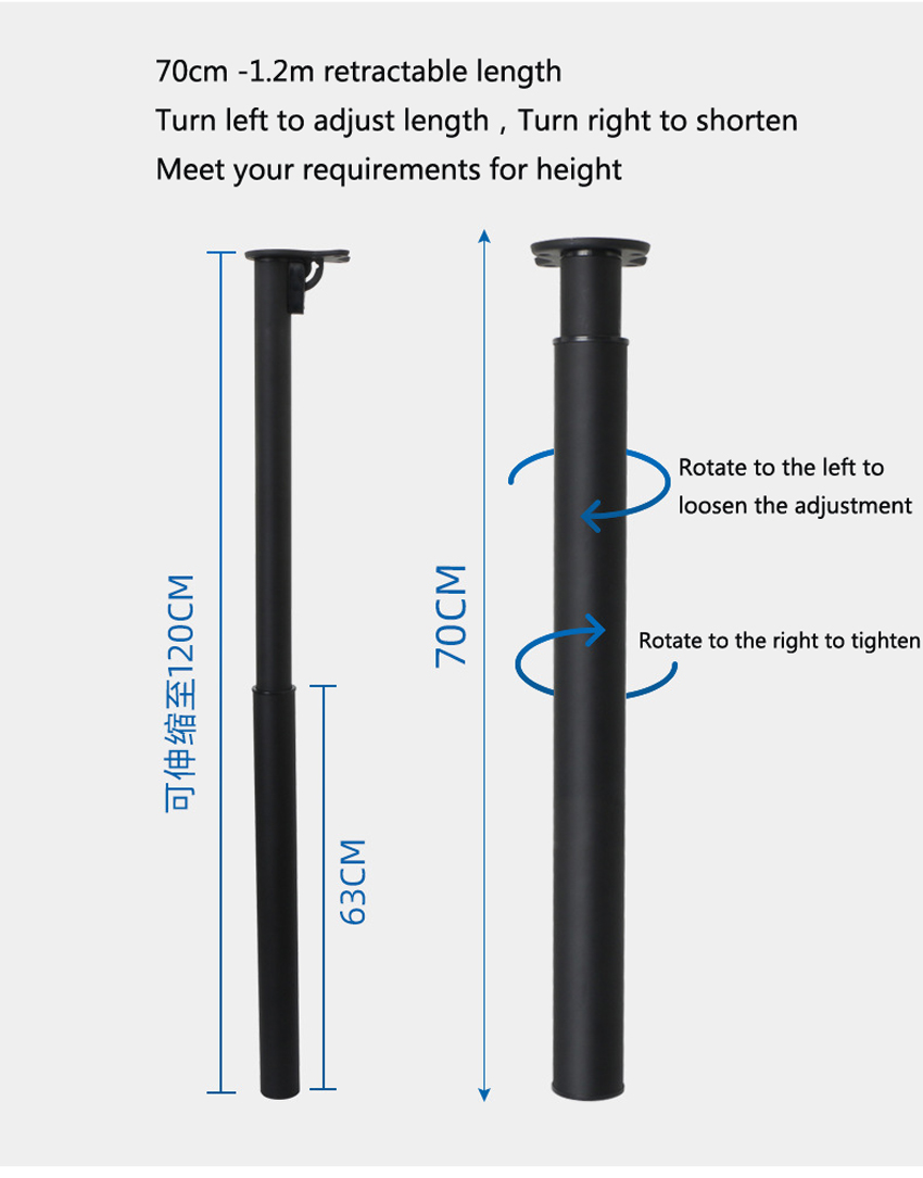 70-120cm barra de dobramento p - Furniture Hardware For Legs avaliação e preço