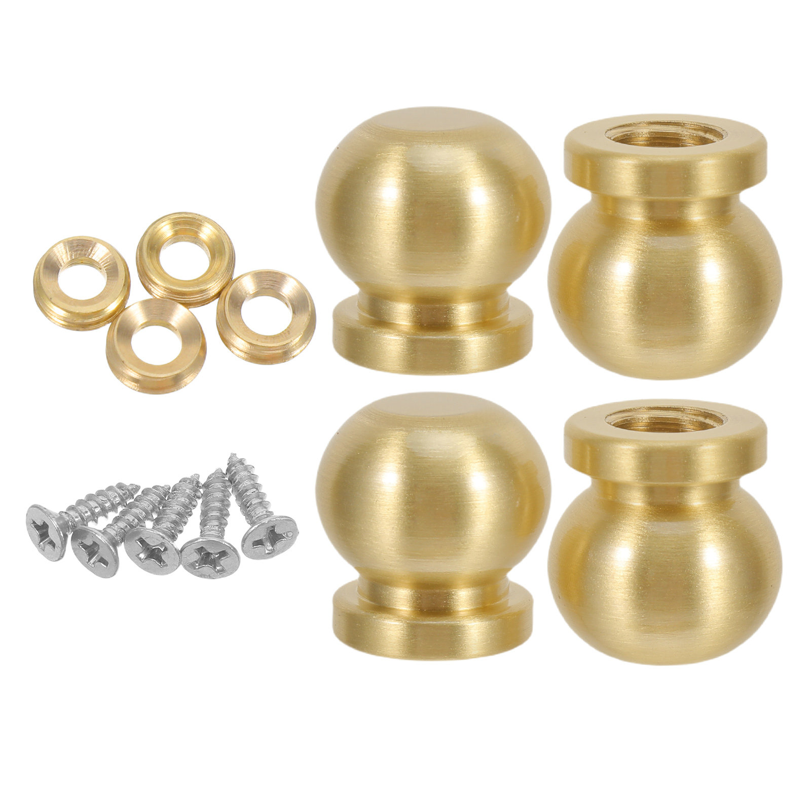 4 Peças de Pés de Latão para C - Furniture Hardware Replacement avaliação e preço
