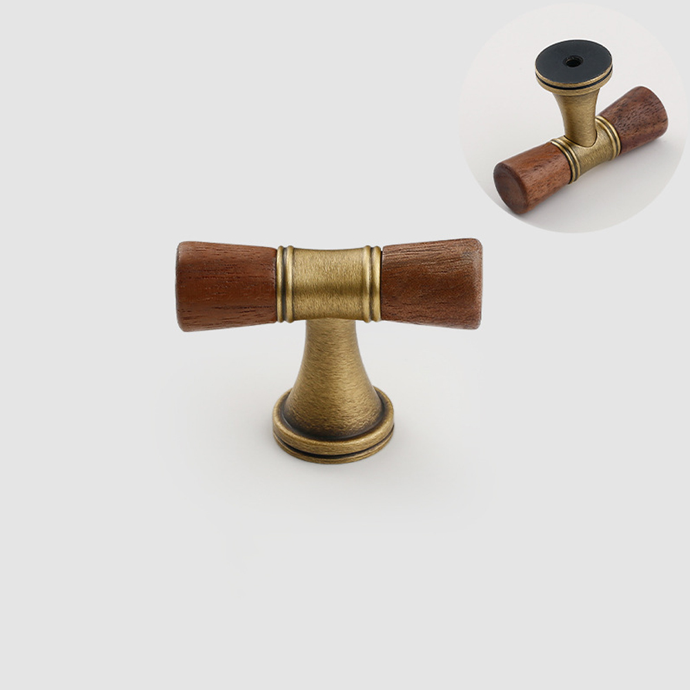 Puxador redondo de latão de no - Vintage Furniture Hardware Pulls avaliação e preço