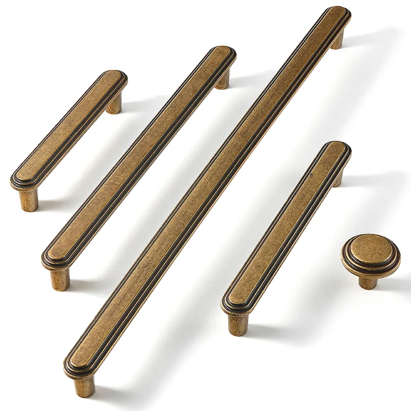 Puxadores retrô de latão antig - Vintage Furniture Hardware Pulls avaliação e preço