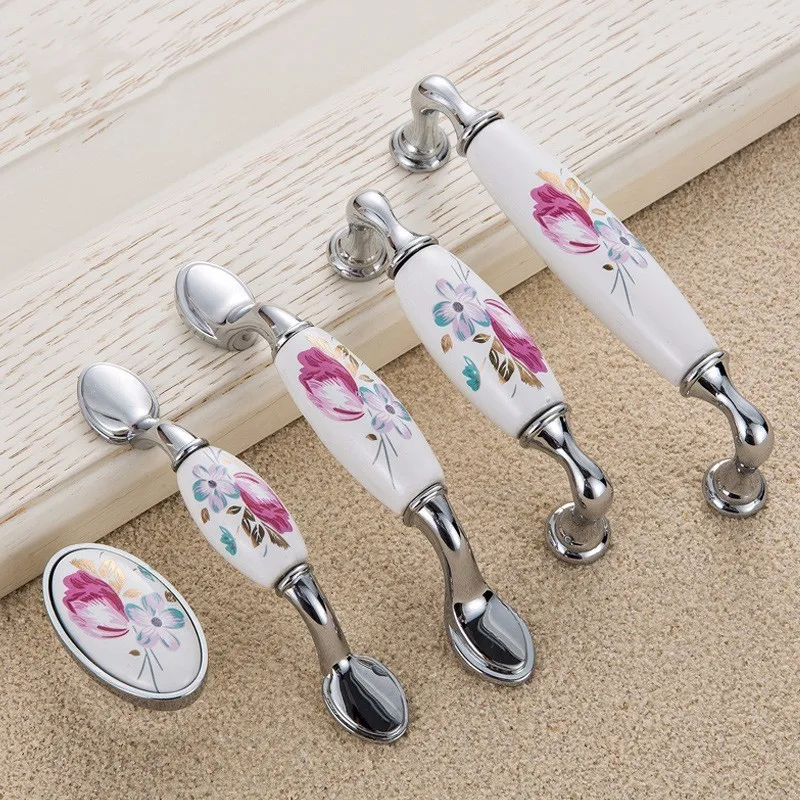 Puxador de porta de cerâmica t - Vintage Furniture Hardware Pulls avaliação e preço