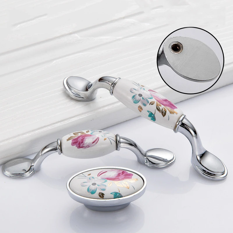 Puxador de porta de cerâmica t - Vintage Furniture Hardware Pulls avaliação e preço