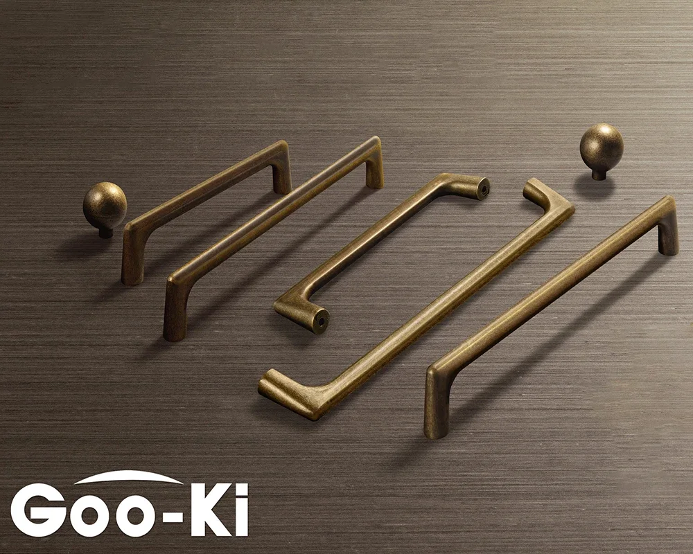 Puxador de gaveta de latão ant - Vintage Furniture Hardware Pulls avaliação e preço